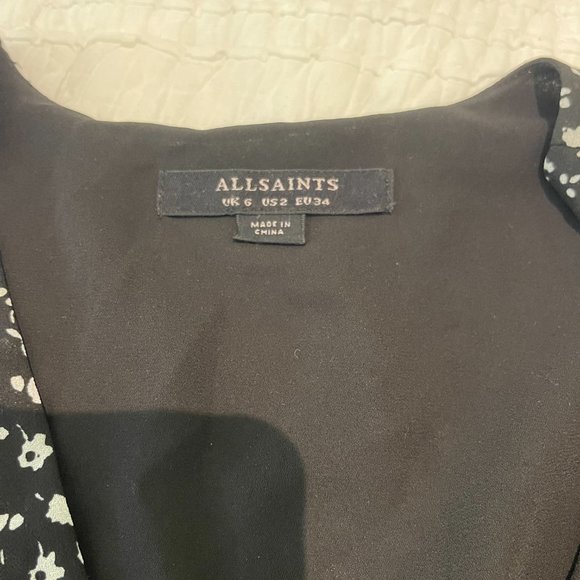 All Saints Black Ilia Pippa Floral Dress - Picture 4 of 7